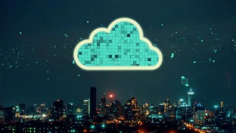 Cloud computing technology and online data storage for alteration data sharing 写真素材