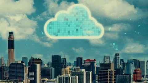 Cloud computing technology and online data storage for alteration data sharing 写真素材