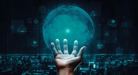 Cloud computing technology and online data storage for business network uds 写真素材