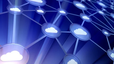 Cloud computing technology background Stock Footage 33872915