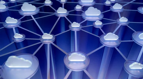 Cloud computing technology background Stock Footage 33906623