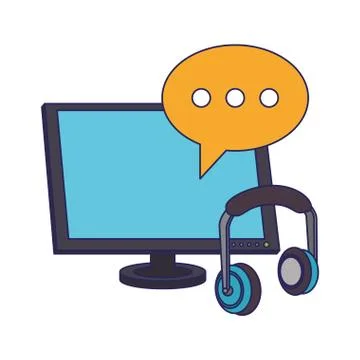 Cloud computing technology blue lines イラスト素材