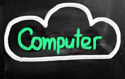 Cloud computing technology concept Stockillustratie