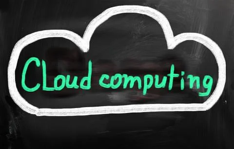 Cloud computing technology concept Stock Illustration