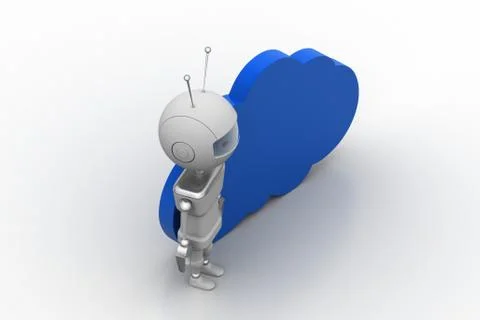 Cloud computing technology concept Gratis stockillustratie