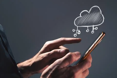 Cloud computing technology concept .. 스톡 사진