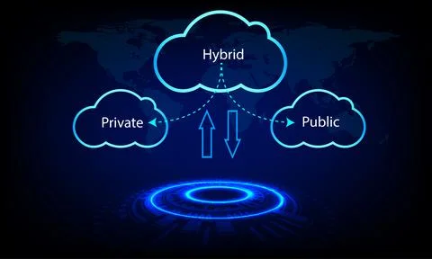 Cloud computing technology concept, vector illustration Stock Illustration