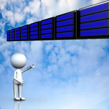 Cloud computing, technology connectivity concept 스톡 일러스트