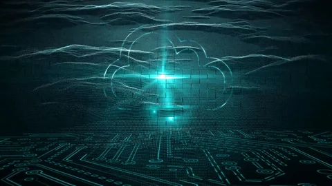 Cloud computing technology, data storage concept Stock Footage 104160508