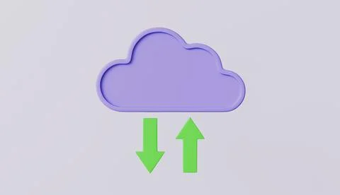 Cloud computing technology, file folders with security protection system Stock Illustration