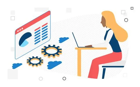 Cloud computing technology hosting services over internet Stock Illustration