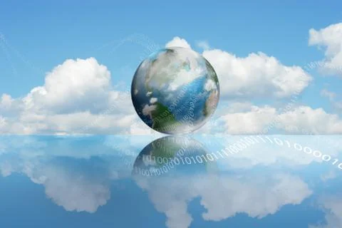 Cloud computing technology Illustrazione stock