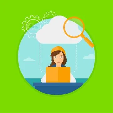 Cloud computing technology 스톡 일러스트