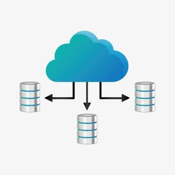 Cloud computing technology 스톡 일러스트