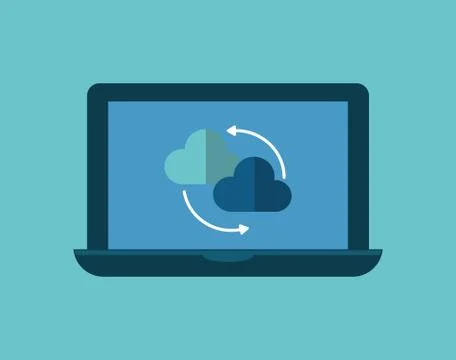 Cloud computing technology イラスト素材