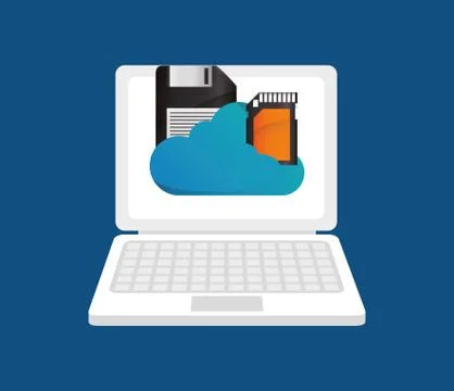 Cloud computing technology 스톡 일러스트