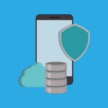 Cloud computing technology Stock Illustration