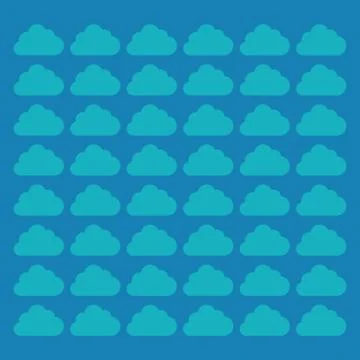 Cloud computing technology Stock Illustration