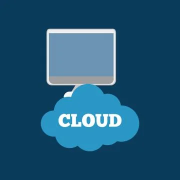 Cloud computing technology 스톡 일러스트