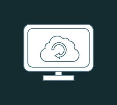 Cloud computing technology Stock Illustration