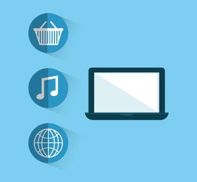 Cloud computing technology 库存插图