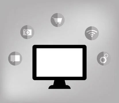 Cloud computing technology Stock Illustration