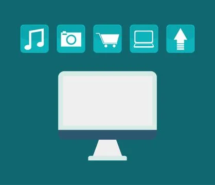 Cloud computing technology Stock Illustration