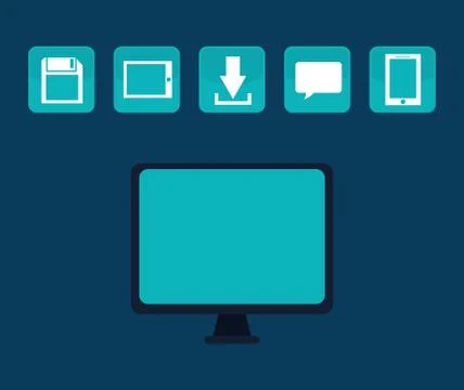 Cloud computing technology Illustrazione stock