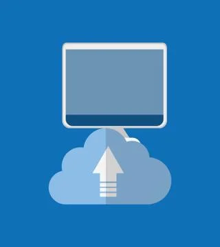 Cloud computing technology Illustrazione stock