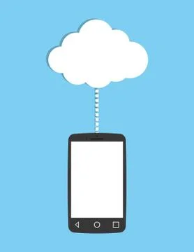 Cloud computing technology Stock Illustration