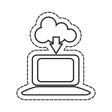 Cloud computing technology 스톡 일러스트