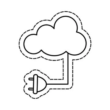 Cloud computing technology Stock Illustration