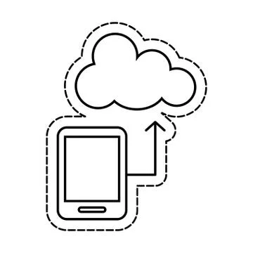 Cloud computing technology Stock Illustration