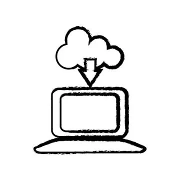 Cloud computing technology Illustrazione stock