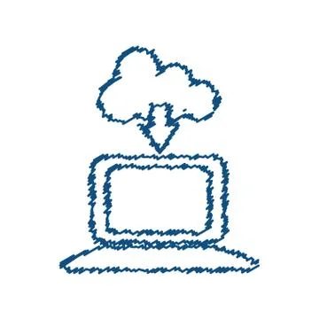 Cloud computing technology Illustrazione stock