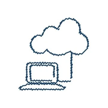 Cloud computing technology 스톡 일러스트