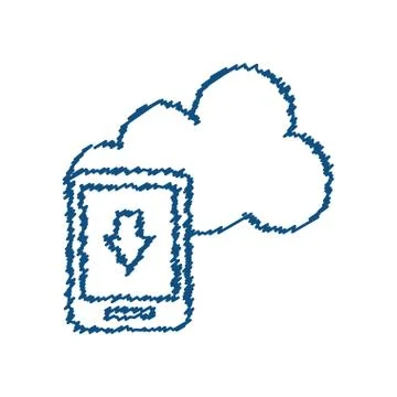 Cloud computing technology Stock Illustration