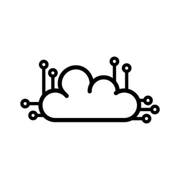 Cloud computing technology 스톡 일러스트