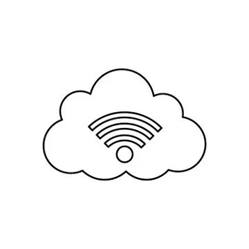 Cloud computing technology Stock Illustration