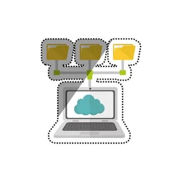 Cloud computing technology Stock Illustration