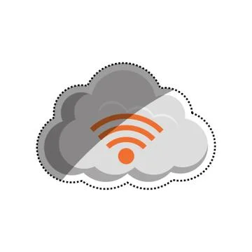 Cloud computing technology Illustrazione stock