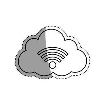 Cloud computing technology Stock Illustration