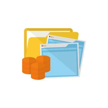 Cloud computing technology イラスト素材