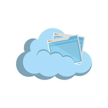Cloud computing technology 스톡 일러스트