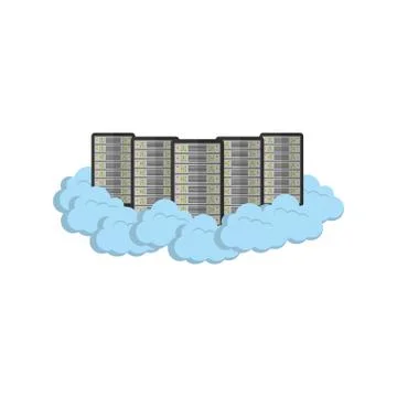 Cloud computing technology 스톡 일러스트