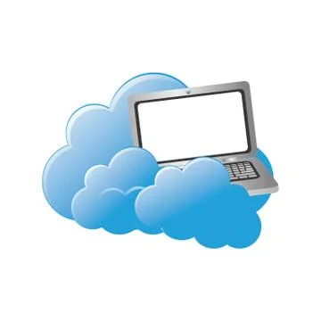 Cloud computing technology Illustrazione stock