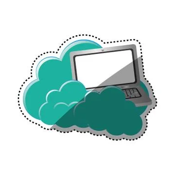 Cloud computing technology 스톡 일러스트