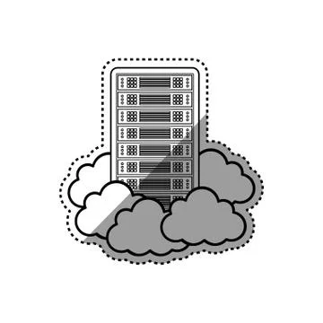 Cloud computing technology イラスト素材