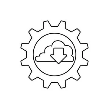 Cloud computing technology イラスト素材