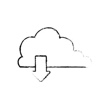 Cloud computing technology Stock Illustration